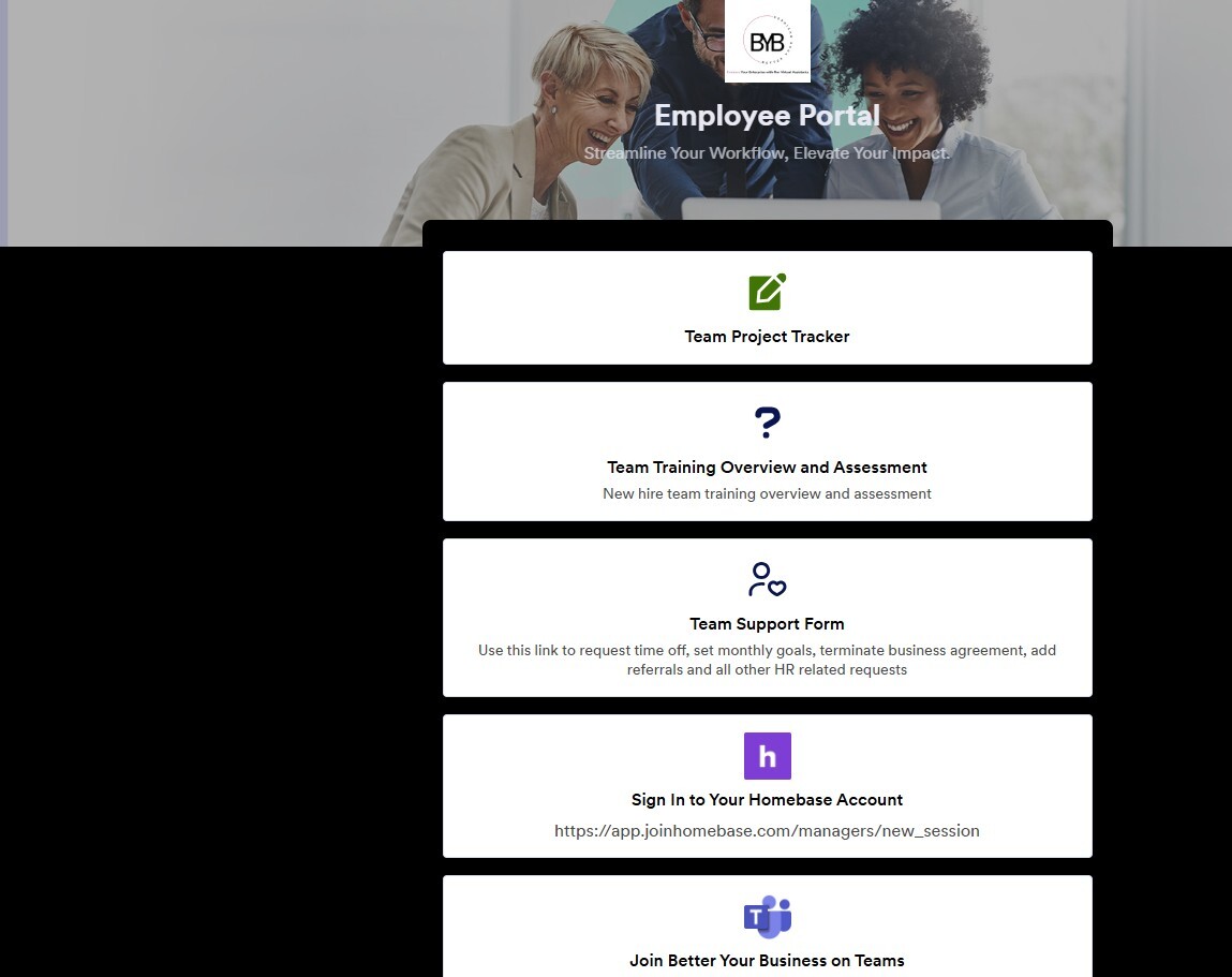 BYB Team Portal App